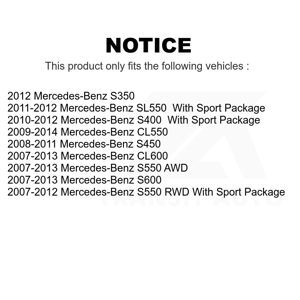 Front Disc Brake Rotor GCR-980743 For Mercedes-Benz S550 SL550 CL550 S600 S400 S350 CL600 S450