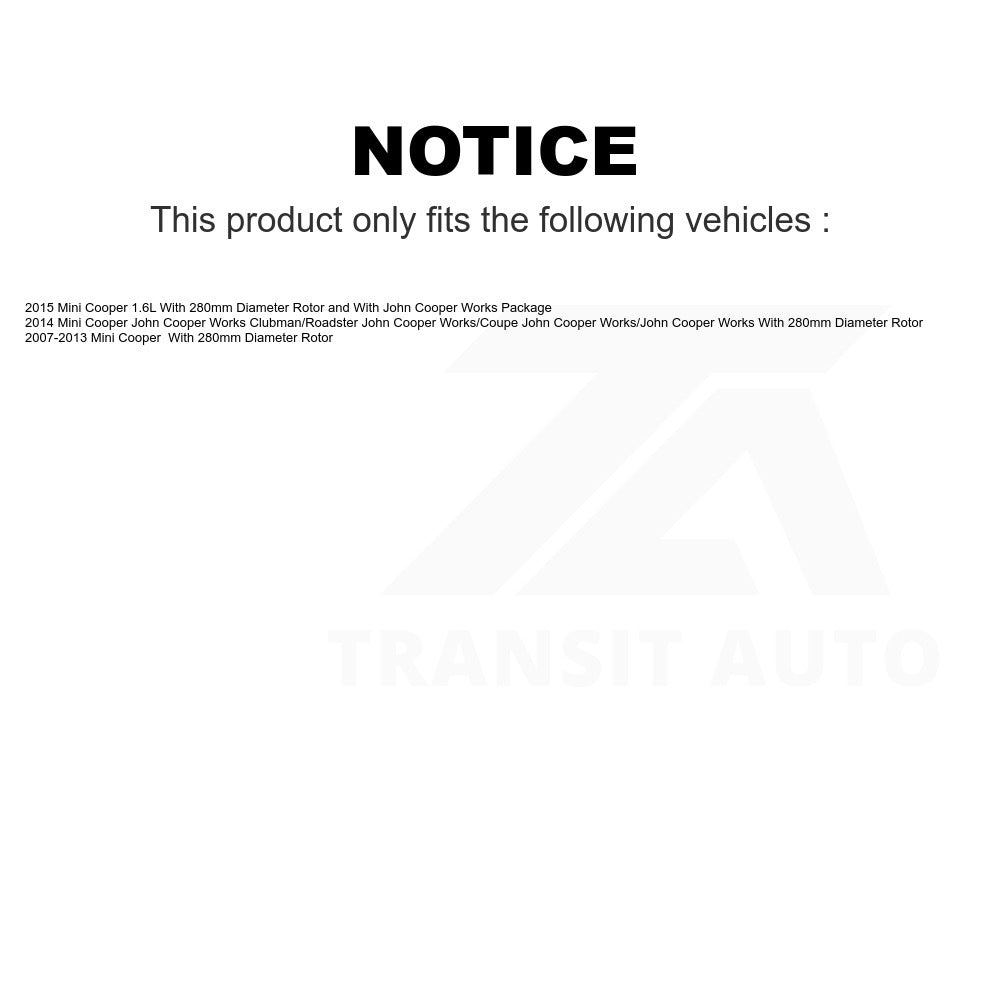 Rear Disc Brake Rotor GCR-980748 For Mini Cooper