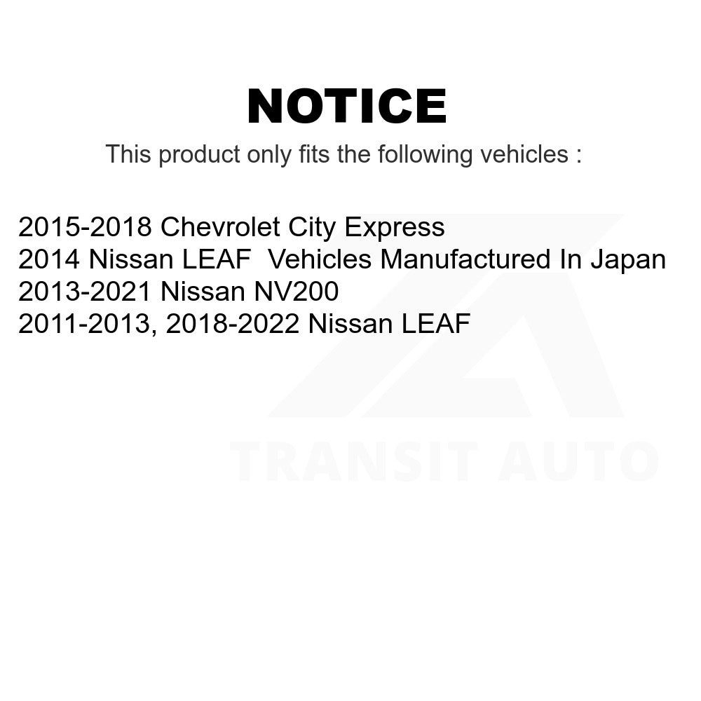 Front Disc Brake Rotor GCR-980865 For Nissan NV200 LEAF Chevrolet City Express