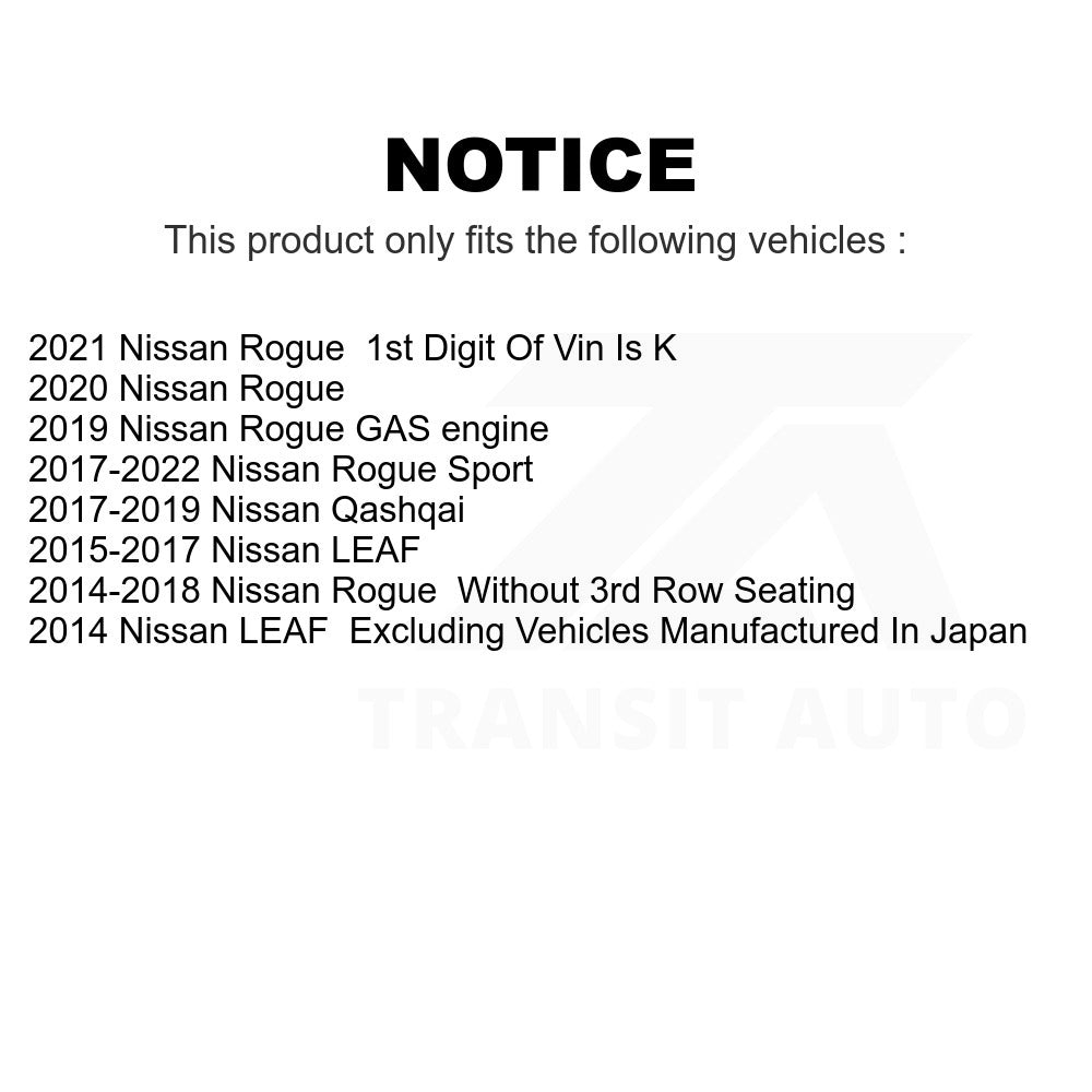 Front Disc Brake Rotor GCR-981773 For Nissan Rogue Sport LEAF Qashqai