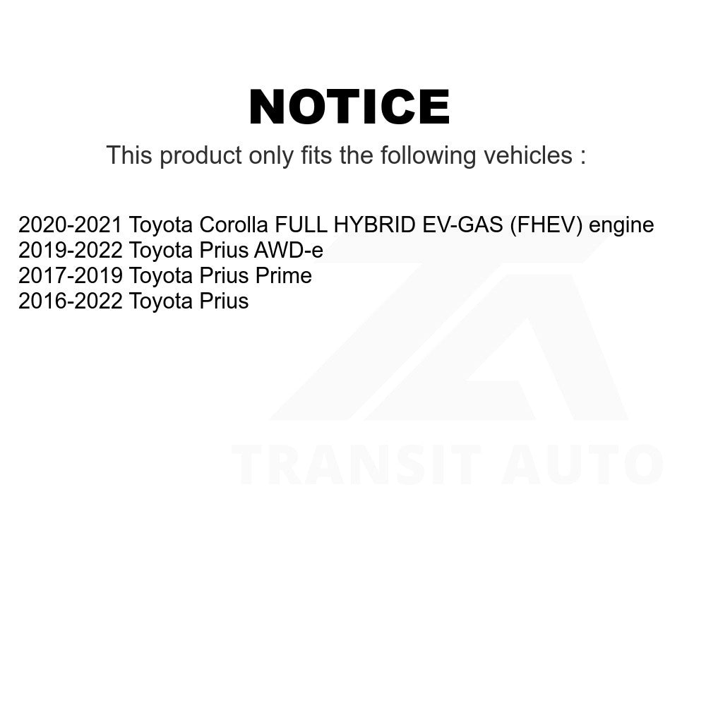 Front Disc Brake Rotor GCR-982071 For Toyota Prius Corolla Prime AWD-e