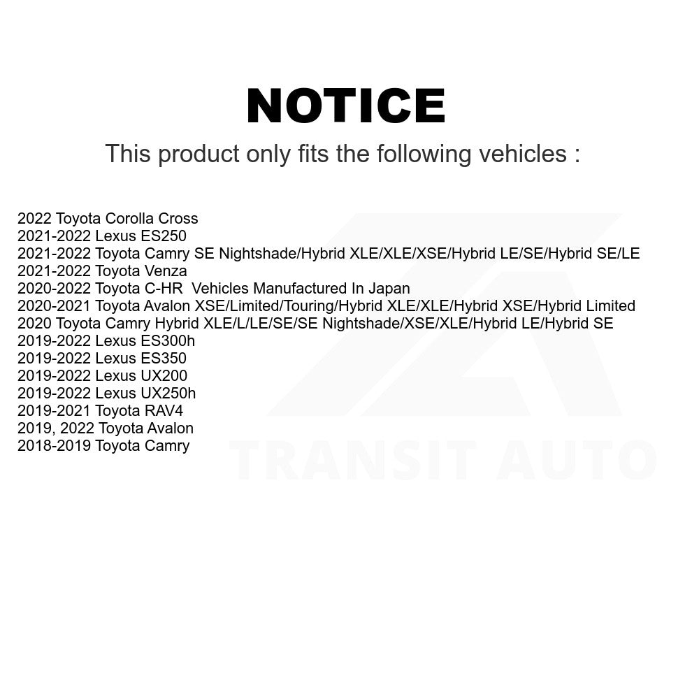 Front Disc Brake Rotor GCR-982292 For Toyota Camry RAV4 Lexus ES350 Avalon ES300h UX250h UX200 C-HR ES250 Venza Corolla Cross