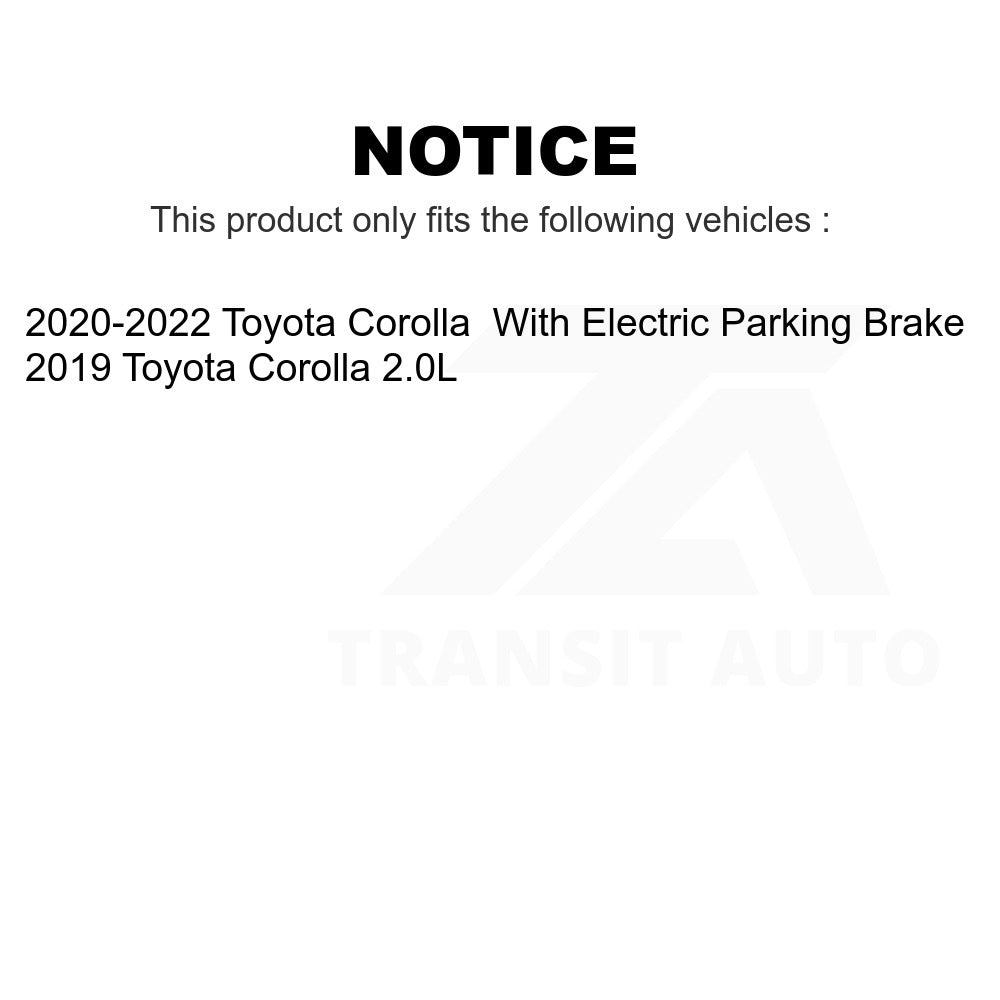 Rear Disc Brake Rotor GCR-982494 For Toyota Corolla