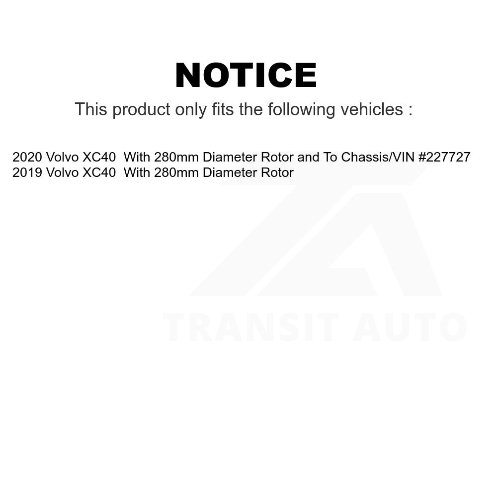 Rear Disc Brake Rotor GCR-982581 For Volvo XC40
