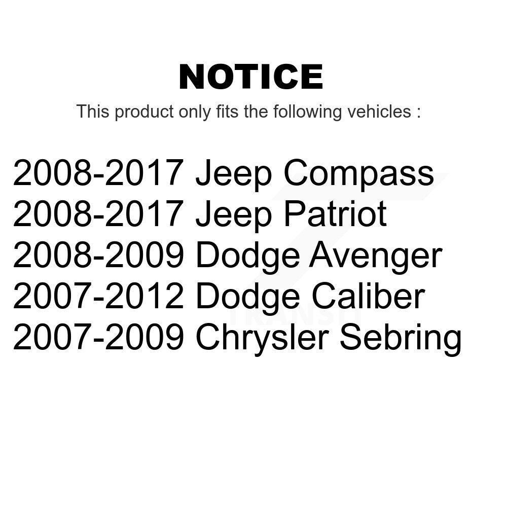 Rear Drum Brake Wheel Cylinder Pair For Jeep Patriot Compass Dodge Caliber Chrysler Sebring Avenger K14-100041