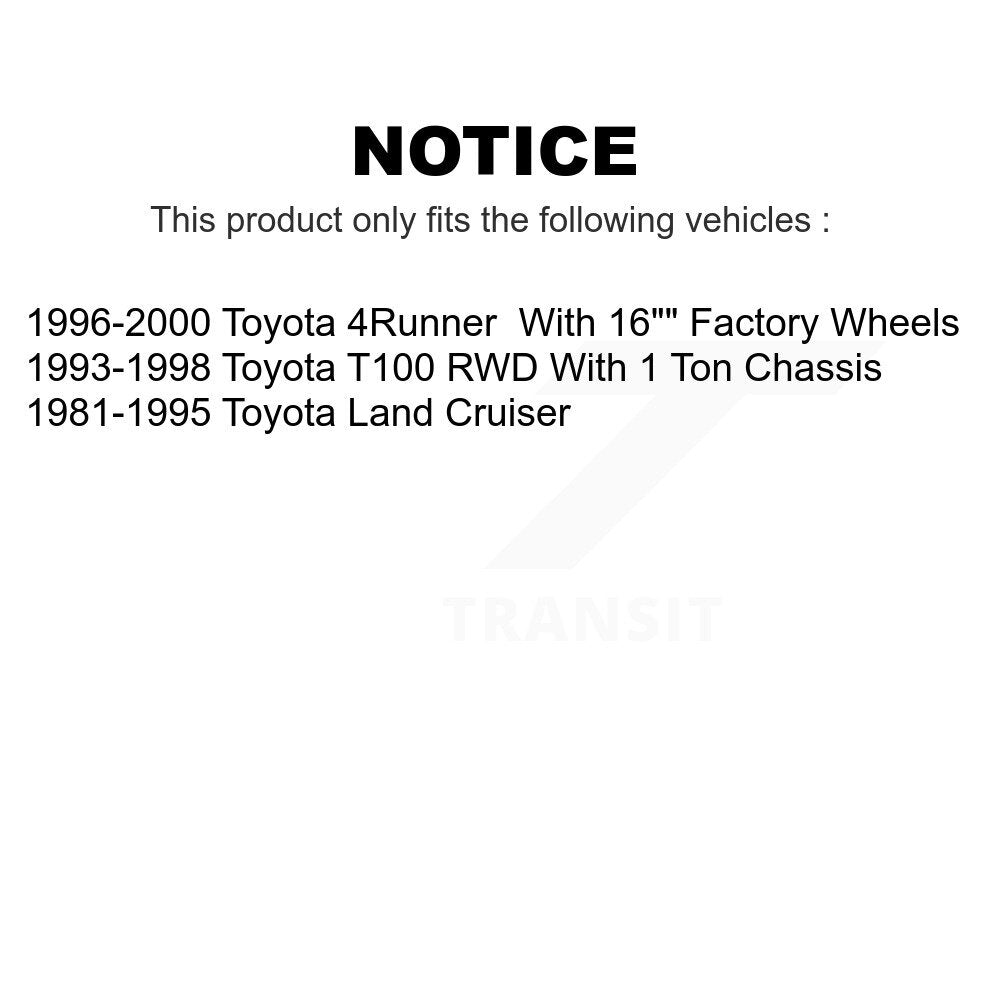 Rear Drum Brake Wheel Cylinder Pair For Toyota 4Runner T100 Land Cruiser K14-100059
