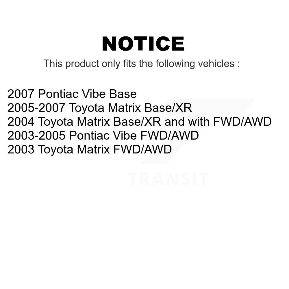 Rear Drum Brake Wheel Cylinder Kit For Toyota Matrix Pontiac Vibe K14-100117