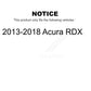Air Filter (2 Pack) For 2013-2018 Acura RDX K57-100045