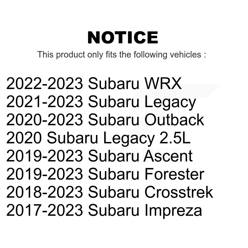 Air Filter (2 Pack) For Subaru Crosstrek Impreza Forester Ascent Outback Legacy WRX K57-100124