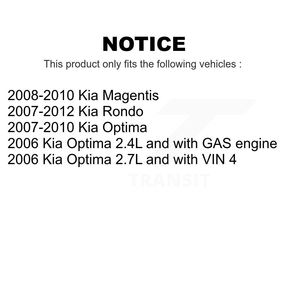 Air Filter (2 Pack) For Kia Optima Rondo Magentis K57-100167