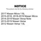 Air Filter (2 Pack) For Nissan Versa Note Micra K57-100301