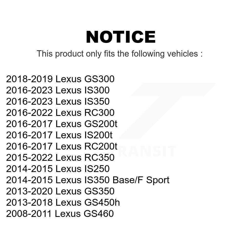 Air Filter (3 Pack) For Lexus GS350 IS250 IS300 IS200t IS350 RC350 RC300 RC200t GS300 GS200t GS460 GS450h K57-100339