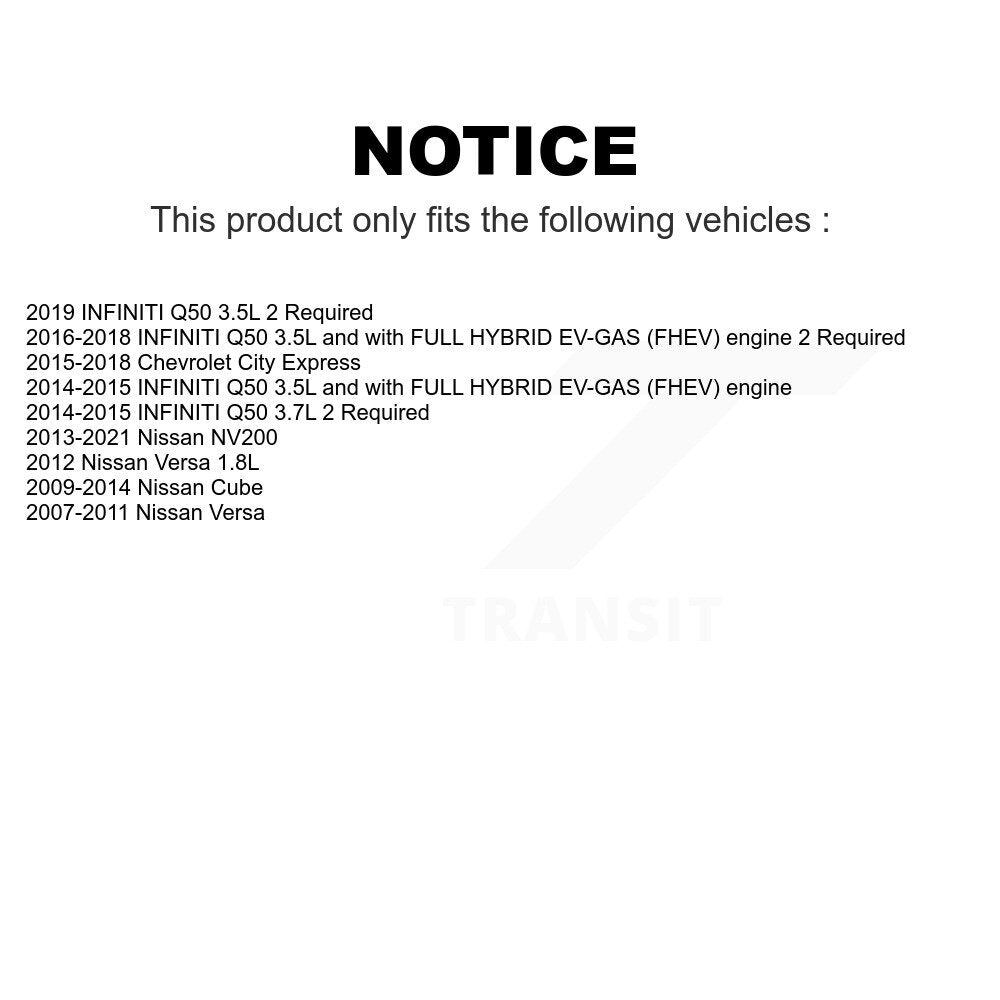 Air Filter (3 Pack) For Nissan Versa INFINITI Q50 NV200 Cube Chevrolet City Express K57-100501