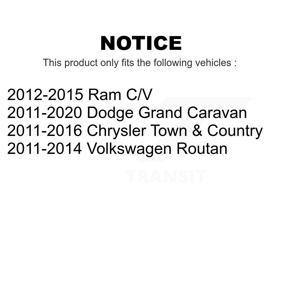 Air Filter (3 Pack) For Dodge Grand Caravan Chrysler Town & Country Ram C/V Volkswagen Routan K57-100537
