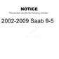 Front Wheel Bearing And Hub Assembly Pair For 2002-2009 Saab 9-5 K70-100276