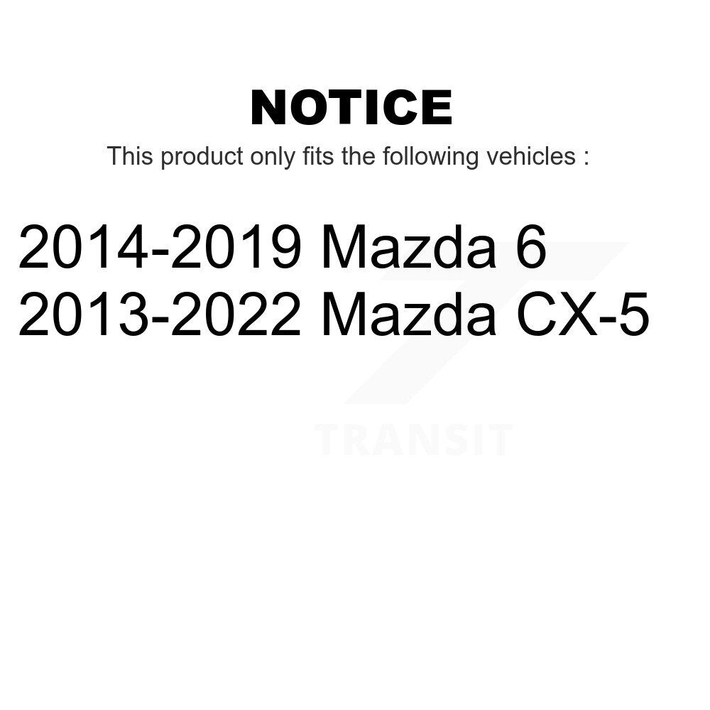 Front Wheel Bearing And Hub Assembly Pair For Mazda CX-5 6 K70-100364
