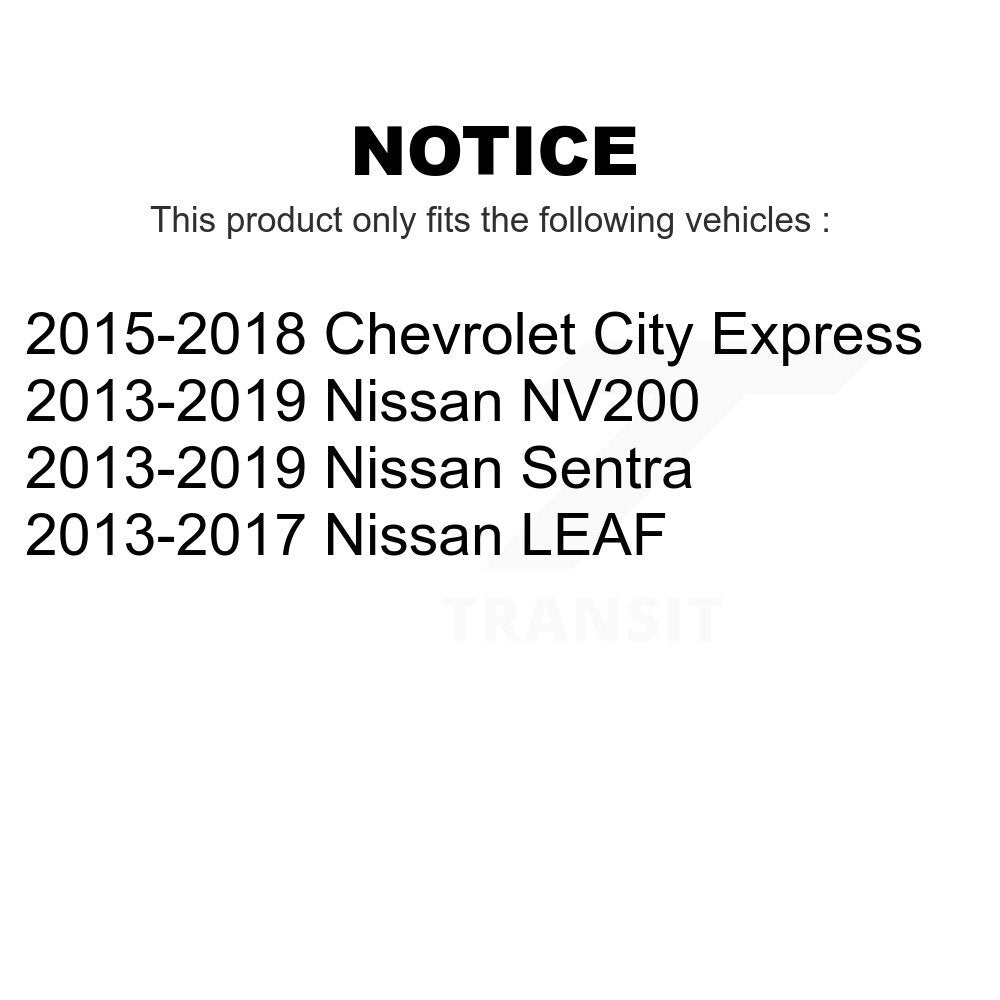 Front Wheel Bearing And Hub Assembly Pair For Nissan Sentra NV200 Leaf Chevrolet City Express LEAF K70-100369