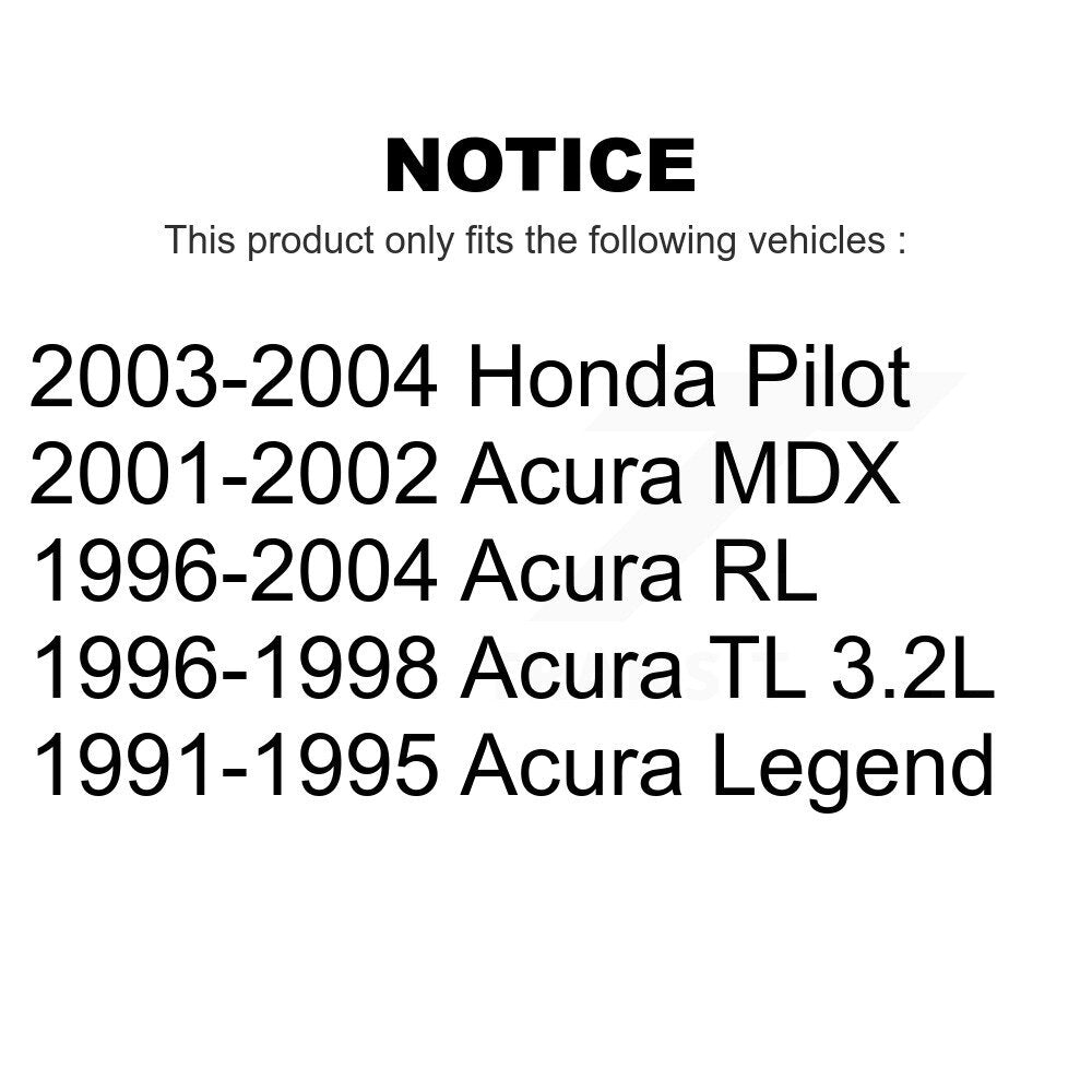Front Wheel Bearing Pair For Honda Pilot Acura MDX RL Legend TL K70-100489