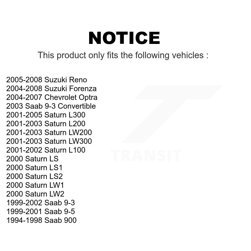 Front Wheel Bearing Pair For Saturn Saab Suzuki L200 Forenza 9-3 L300 9-5 900 Reno LS1 L100 LW200 LS2 LW300 LW2 LW1 LS Chevrolet Optra K70-100500