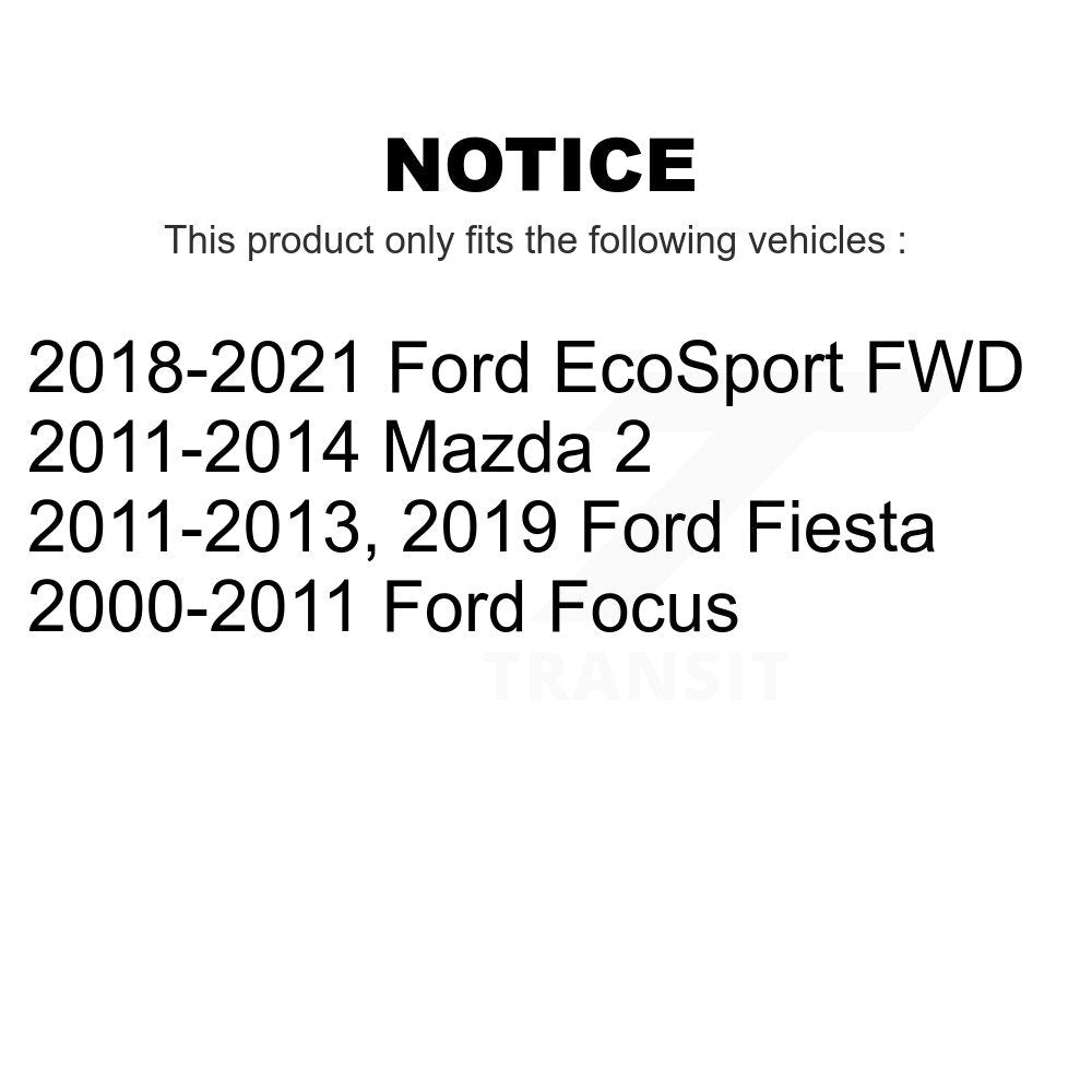 Front Wheel Bearing Pair For Ford Focus Fiesta EcoSport Mazda 2 K70-100502