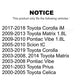 Front Wheel Bearing Pair For Toyota Corolla Matrix Pontiac Vibe Scion tC Celica iM Prius K70-100509
