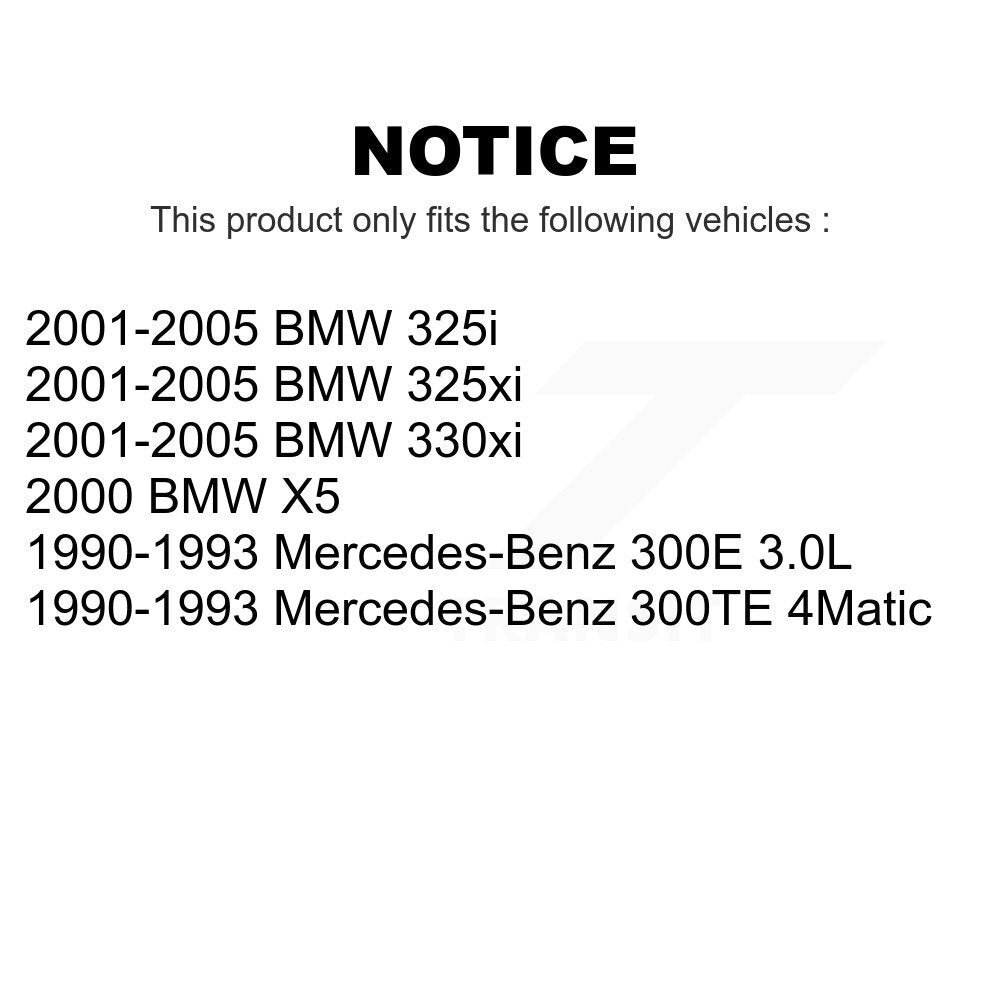 Front Wheel Bearing Pair For BMW 325i 325xi 330xi Mercedes-Benz 300E 300TE X5 K70-100518