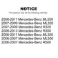 Front Wheel Bearing Pair For Mercedes-Benz ML350 R350 ML500 ML320 ML550 R500 R320 K70-100549