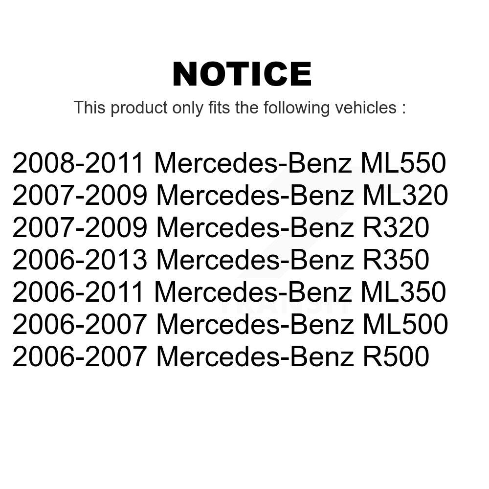Front Wheel Bearing Pair For Mercedes-Benz ML350 R350 ML500 ML320 ML550 R500 R320 K70-100549