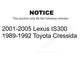 Front Wheel Bearing Pair For Lexus IS300 Toyota Cressida K70-100553