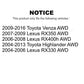 Rear Wheel Bearing And Hub Assembly Pair For Toyota Highlander Lexus Venza RX350 RX330 RX400h AWD K70-100634
