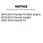 Rear Wheel Bearing And Hub Assembly Pair For Honda Fit Insight K70-100658