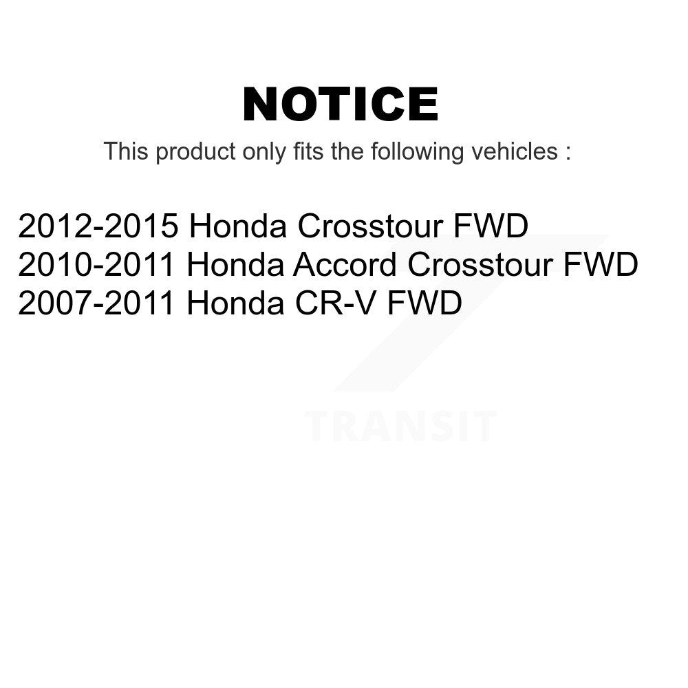 Rear Wheel Bearing And Hub Assembly Pair For Honda CR-V Crosstour Accord FWD K70-100678