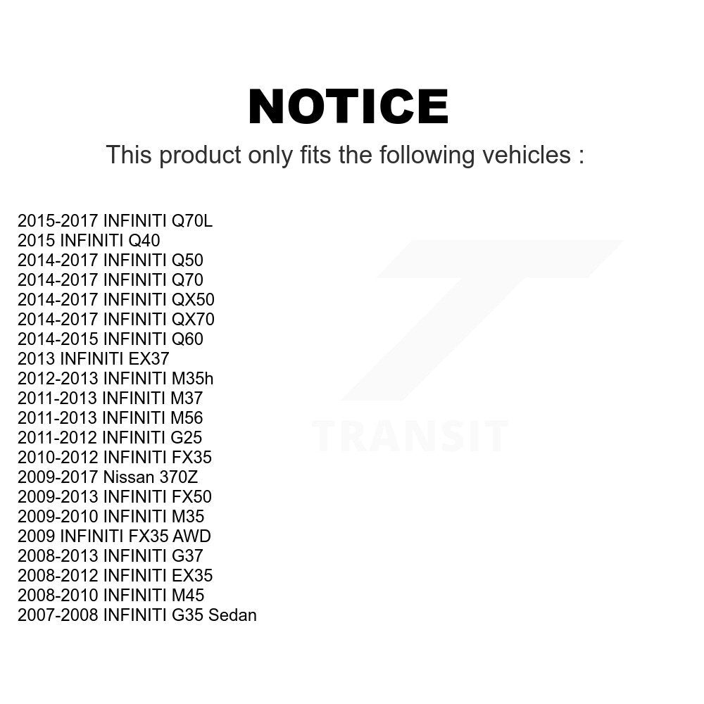 Rear Wheel Bearing And Hub Assembly Pair For INFINITI G37 Q50 G35 Nissan 370Z QX50 EX35 FX35 M37 QX70 G25 Q60 Q70 Q40 Q70L M35 M56 M45 FX50 EX37 M35h K70-100697