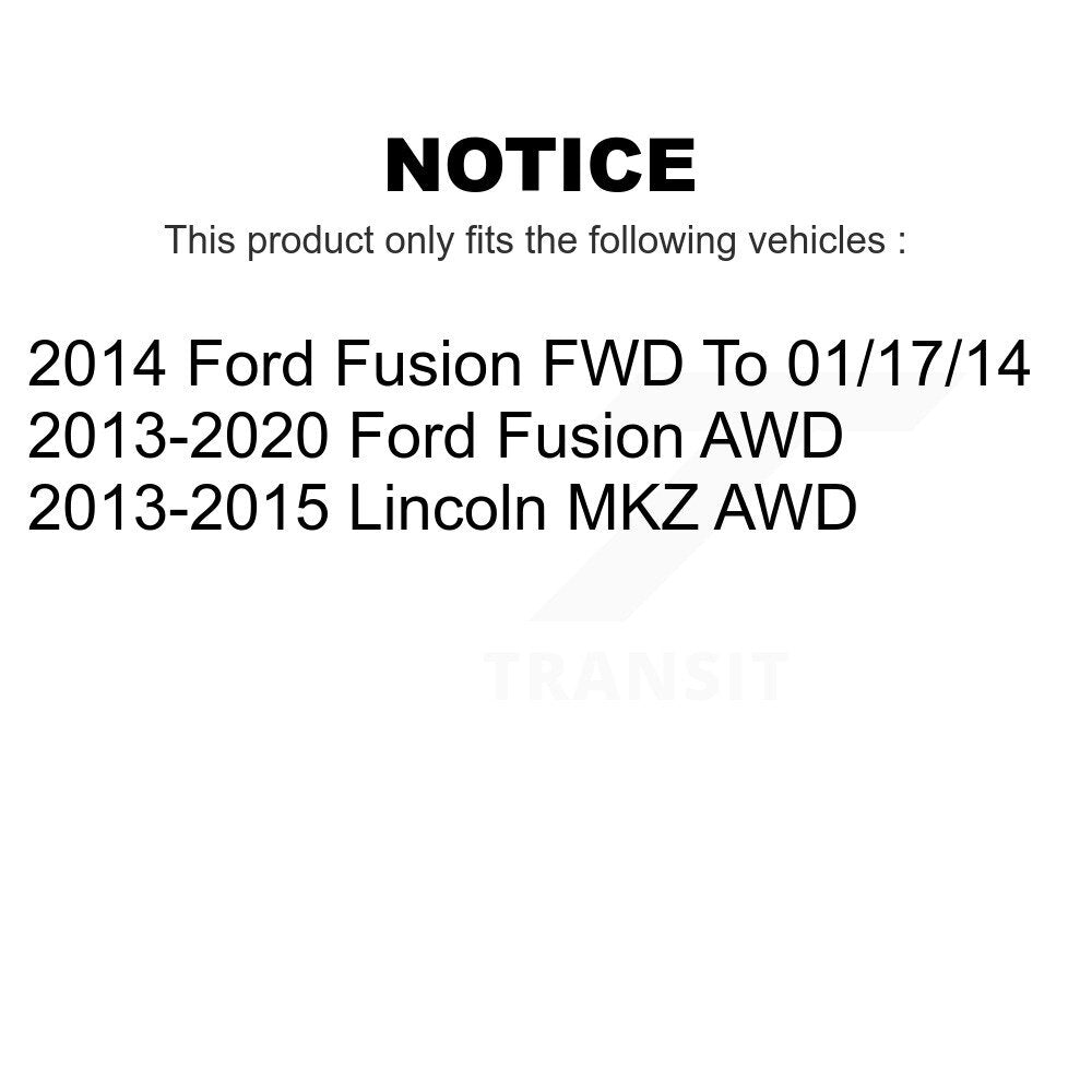 Rear Wheel Bearing And Hub Assembly Pair For Ford Fusion Lincoln MKZ K70-100749