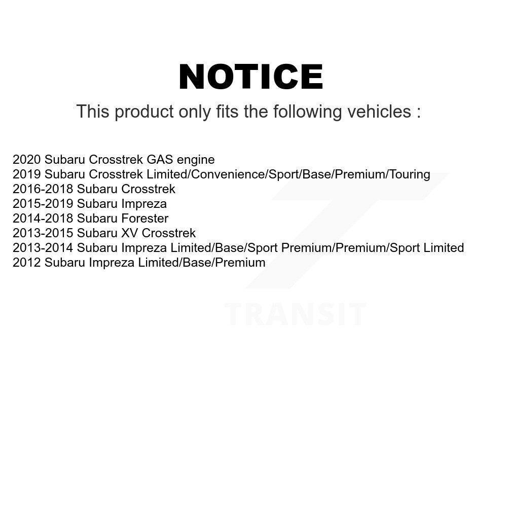 Rear Wheel Bearing And Hub Assembly Pair For Subaru Forester Impreza Crosstrek XV K70-100758