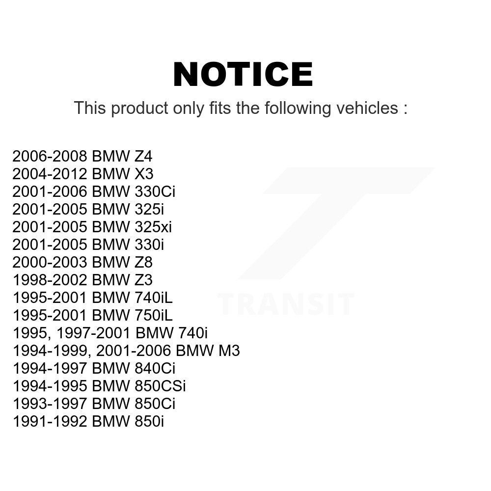 Rear Wheel Bearing Pair For BMW X3 325i Z3 330Ci M3 330i 325xi Z4 740iL 740i 750iL Z8 850i 840Ci 850Ci 850CSi K70-101057