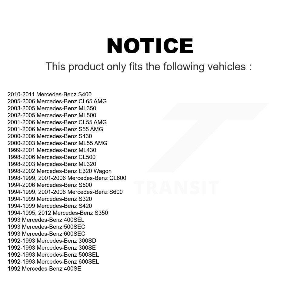 Rear Wheel Bearing Pair For Mercedes-Benz E320 ML320 S500 S430 ML350 ML430 ML500 S320 CL500 S420 S55 AMG S600 ML55 CL55 CL600 300SE 500SEL S350 S400 400SEL 300SD 400SE CL65 600SEL 500SEC 600SEC K70-101059