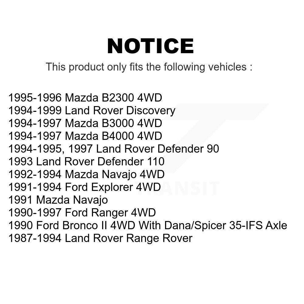 Front Outer Wheel Bearing And Race Pair For Ford Ranger Explorer Mazda Land Rover B4000 Discovery B2300 B3000 Defender 90 Bronco II Range Navajo 110 K70-101092