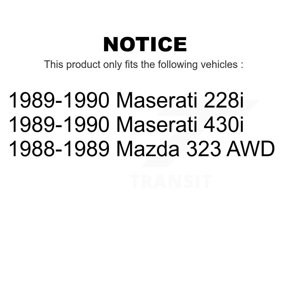 Rear Inner Wheel Bearing And Race Pair For Mazda 323 Maserati 430i 228i K70-101111
