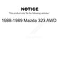 Rear Outer Wheel Bearing And Race Pair For 1988-1989 Mazda 323 AWD K70-101124