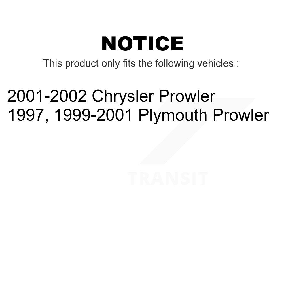 Front Rear Wheel Bearing & Hub Assembly Kit For Prowler Plymouth Chrysler K70-101182