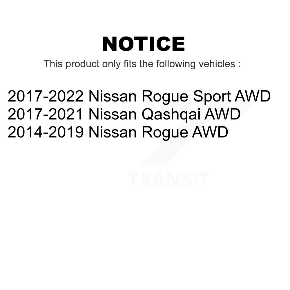 Front Rear Wheel Bearing & Hub Assembly Kit For Nissan Rogue Sport Qashqai AWD K70-101360