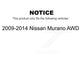 Rear Wheel Bearing And Hub Assembly Pair For 2009-2014 Nissan Murano AWD K70-101370