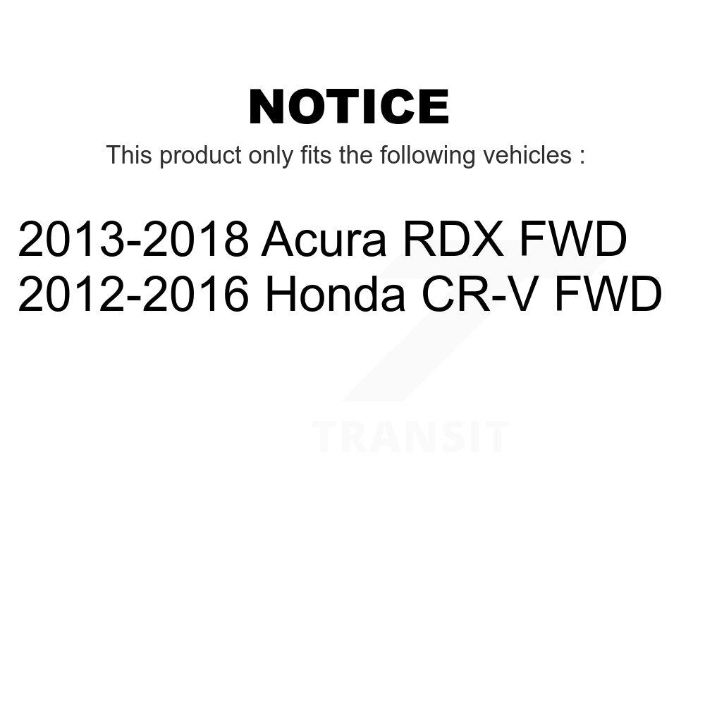 Rear Wheel Bearing And Hub Assembly Pair For Honda CR-V Acura RDX FWD K70-101374