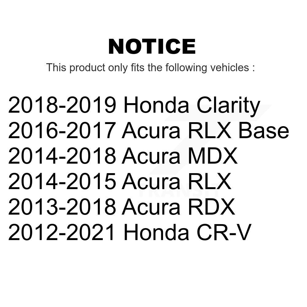 Front Wheel Bearing Pair For Honda CR-V Acura MDX RDX Clarity RLX K70-101396