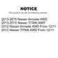Front Wheel Bearing And Hub Assembly Pair For Nissan Titan Armada TITAN 4WD K70-101417