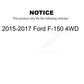 Front Wheel Bearing And Hub Assembly Pair For 2015-2017 Ford F-150 4WD K70-101421