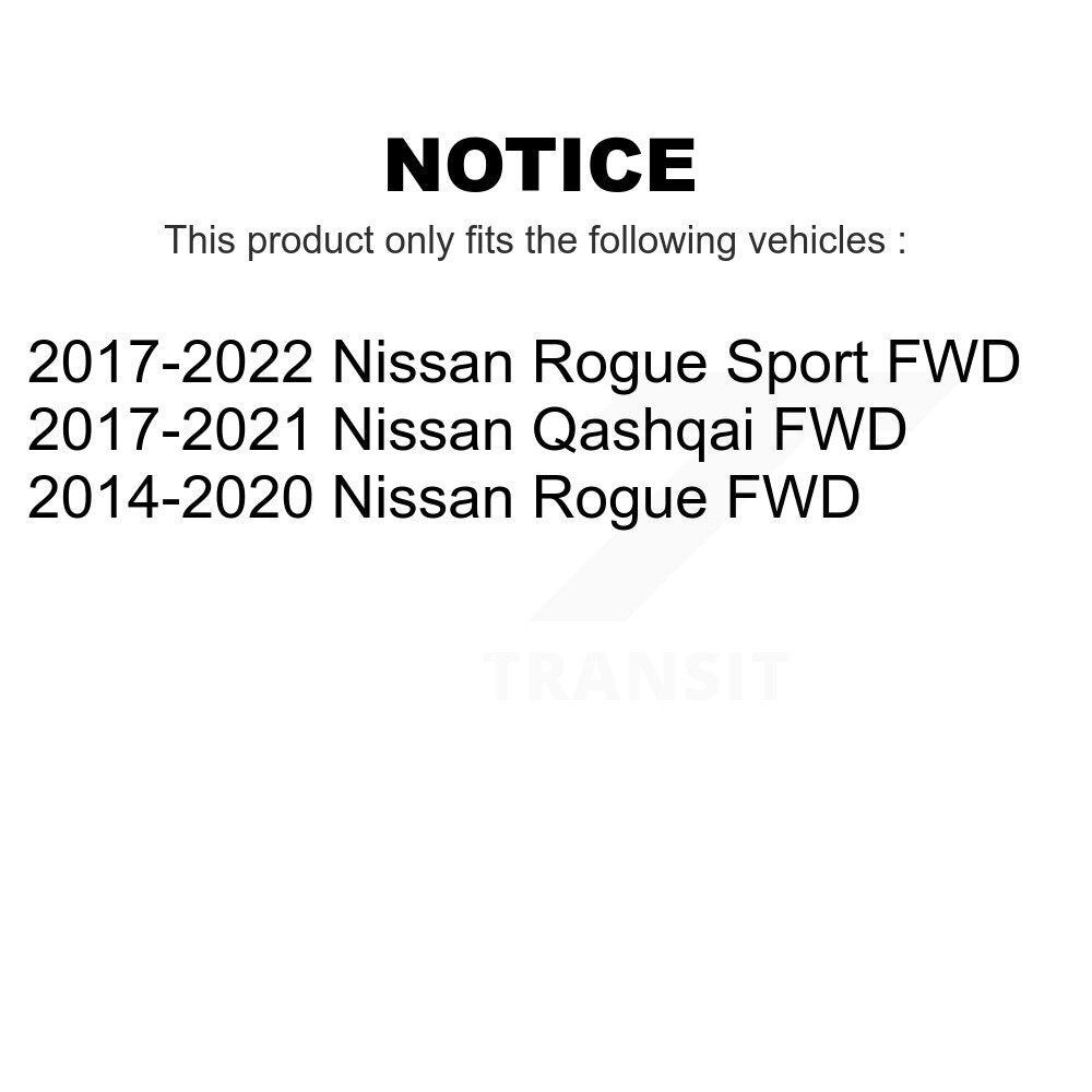Front Rear Wheel Bearing & Hub Assembly Kit For Nissan Rogue Sport Qashqai FWD K70-101462