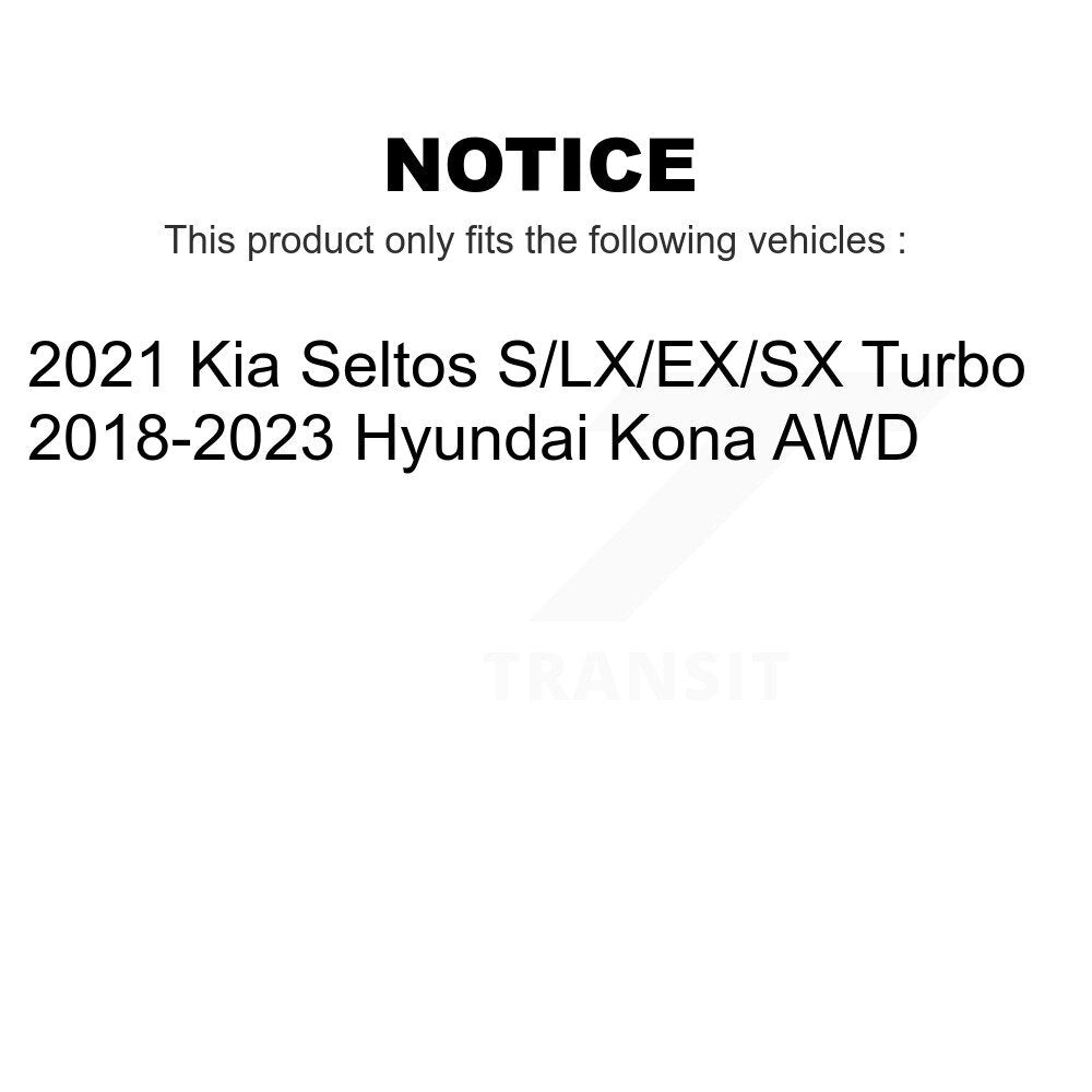 Rear Wheel Bearing And Hub Assembly Pair For Hyundai Kona Kia Seltos K70-101515