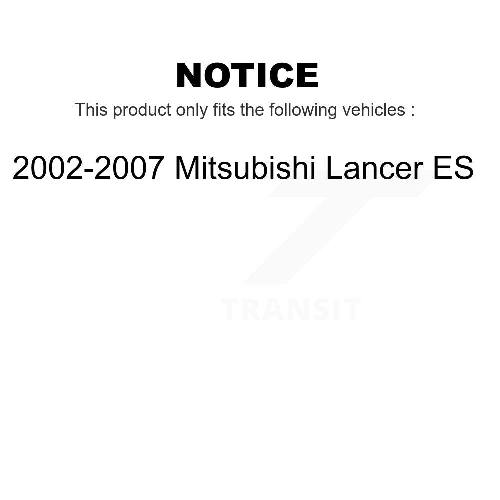 Front Rear Wheel Bearing And Hub Assembly Kit For 2002-2007 Mitsubishi Lancer ES K70-101578